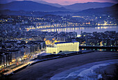 Kursaal and Playa de la Zurriola, Bahía de la Concha. San Sebastian (Donostia), Spain