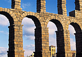 Roman aqueduct. Segovia. Spain