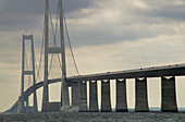 Denmark. Storebaelt bridge between Fyn and Sjaeland island