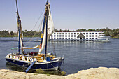 Egypt. Sailing on the Nile River between Esna and Aswan