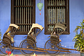 Blue mansion at Geroge Town. Penang, Malaysia