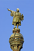 Christopher Columbus statue, Barcelona. Catalonia, Spain