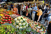 La Boqueria market, Barcelona. Catalonia, Spain