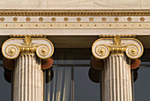 Athens, Greece, Neoclassical Architecture at the Hellenic Academy.