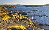 View over the coastline of Bohuslaen at Grebbestad, southern Sweden