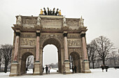 Triumphal Arch, the Carrousel. The Tuileries gardens. Paris. France.