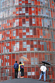 Agbar Tower by architect Jean Nouvel, Barcelona. Catalonia, Spain