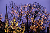 Christmas decorations. Place Stanislas. Nancy, Meurthe-et-Moselle. Lorraine, France