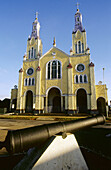San Francisco wooden church, built in 1906. Castro. Chiloé island. Chile.