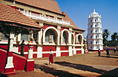 Shree Shantadurga Hindu temple, Northeast Ponda. Goa, India