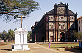 Basilica of Bom Jesus contains the relics of St. Francis Xavier. Old Goa. Goa, India