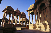 Chhatris, near Jaisalmer. Thar desert. Rajasthan. India.