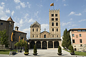 Romanesque monastery of Santa María de Ripoll (12th century), Ripollès. Girona province, Catalonia, Spain