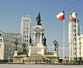 Naval monument at port. Valparaíso. Chile