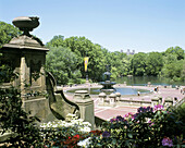Bethesda Fountain at Central Park, Manhattan. New York City, USA