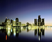 Downtown Detroit skyline. Michigan. USA