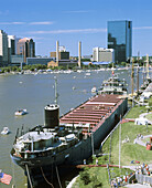 Tall ships at International Park. Toledo. Ohio, USA