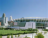 Paul Brown Stadium, American football field. Cincinnati. Ohio, USA