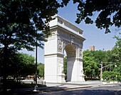 Arch. Washington Square Park. Manhattan. New York. USA.