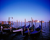 Gondolas & isola di san giorgio maggiore, Venice, Italy.