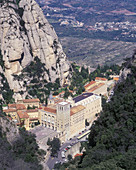 Cable car, Saint joan overlook, Montserrat, Catalunya, Spain.