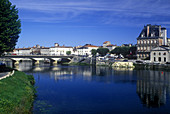 River charente, jarnac, Charente, France.