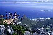 Summit of table mountain, Capetown, South africa.