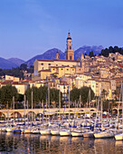 Old port, Menton, Cote d azur, Riviera, France.