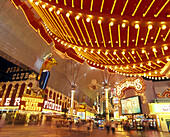 Hotels & casinos, Fremont street, Las vegas, Nevada, USA.
