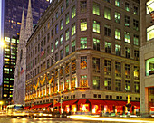 Christmas, Saks department store, Fifth avenue, Manhattan, New York, USA.