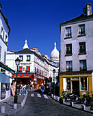 Street scene, Place clement, Montmartre, Paris, France.