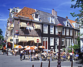 Street scene, Cafe, tweede straat, Amsterdam, holland.