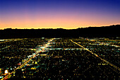 City lights, Las vegas, Nevada, USA.