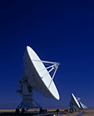 Radio telescope / satellite dishes: (vlart) san augustine plain, New mexico, USA.
