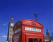 Red telephone kiosk, Parliament square, London, England, U.K.