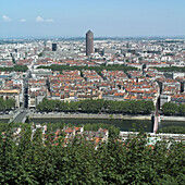 Panoramic view. Lyon. Rhône-Alpes. France