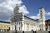 San Michele in Foro church. Lucca. Tuscany. Italy