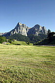 Sciliar mountain. Alpe di Siusi. Trentino Alto Adige. Italy.