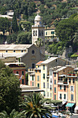 San Martino church, Portofino. Liguria, Italy