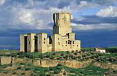 The ruins of the fifteenth-century castle of Belalcázar north of Córdoba in the Sierra Morena. Province of Córdoba, Andalucía, Spain.