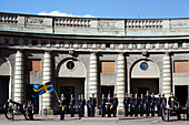 Changing of the Guard, Royal Palace, Gamla Stan (Old town), Stockholm, Sweden
