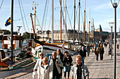 Hafenszene, Strandvägen, Östermalm, Stockholm, Schweden