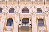 Art Deco facade in Gertrudes Street, Riga, Latvia