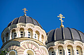Steeple and cupola of the orthodox cathedral