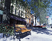 Street scene, Broadway, Saratoga Springs, New York, USA