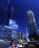 Time warner towers, Columbus circle, Upper west side, Manhattan, New York, Usa