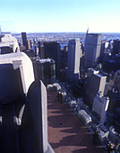 Tourists, Top of the rock, Rockefeller Center, Manhattan, New York, USA