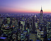 Christmas, Midtown skyline, Manhattan, New York, USA