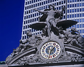 Mercury statue, Clock, Grand central terminal, Manhattan, New York, USA