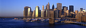 Brooklyn bridge, Downtown skyline, Manhattan, New York, USA